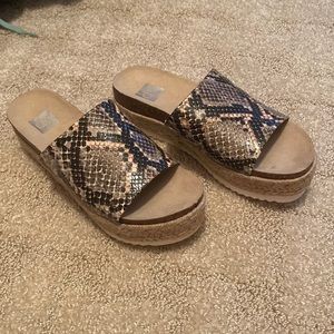 Dolce Vita snake skin espadrilles